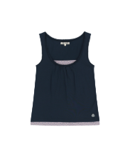 Coyseio - Dudu Layered Sleeveless (Navy) product image 1 | TRAB K-Fashion Australia