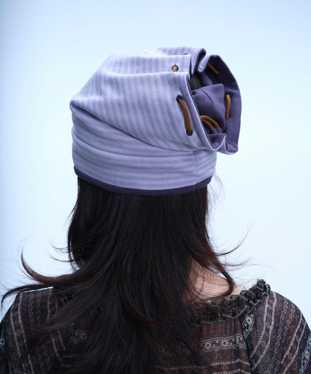 Coyseio - Reversible Drawstring Beanie (Blue Charcoal) product image 8 | TRAB K-Fashion Australia