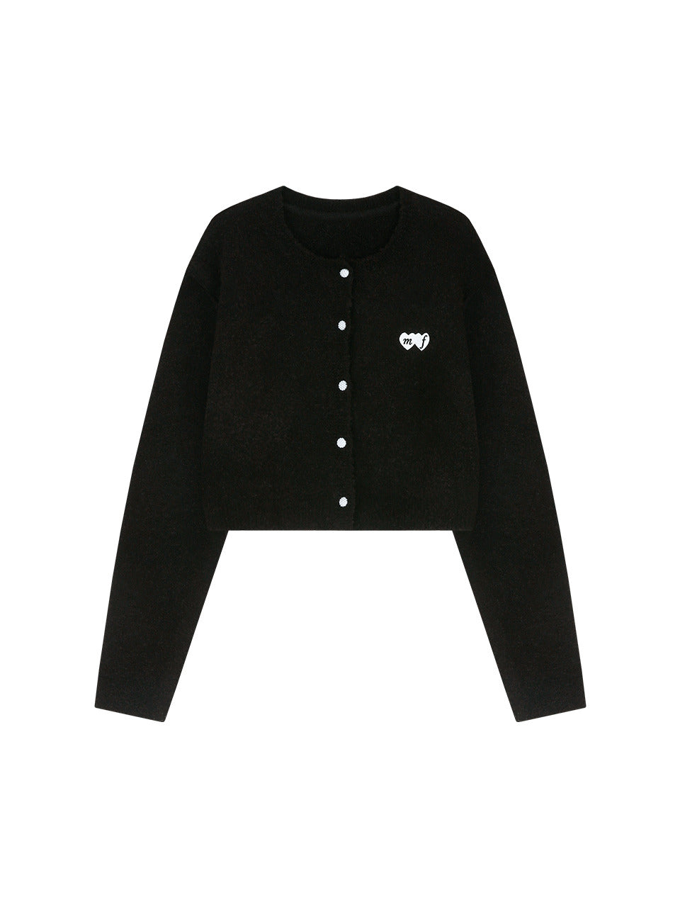 Margarin Fingers - Mf Boucle Cardigan (Black) product image 2 | TRAB K-Fashion Australia