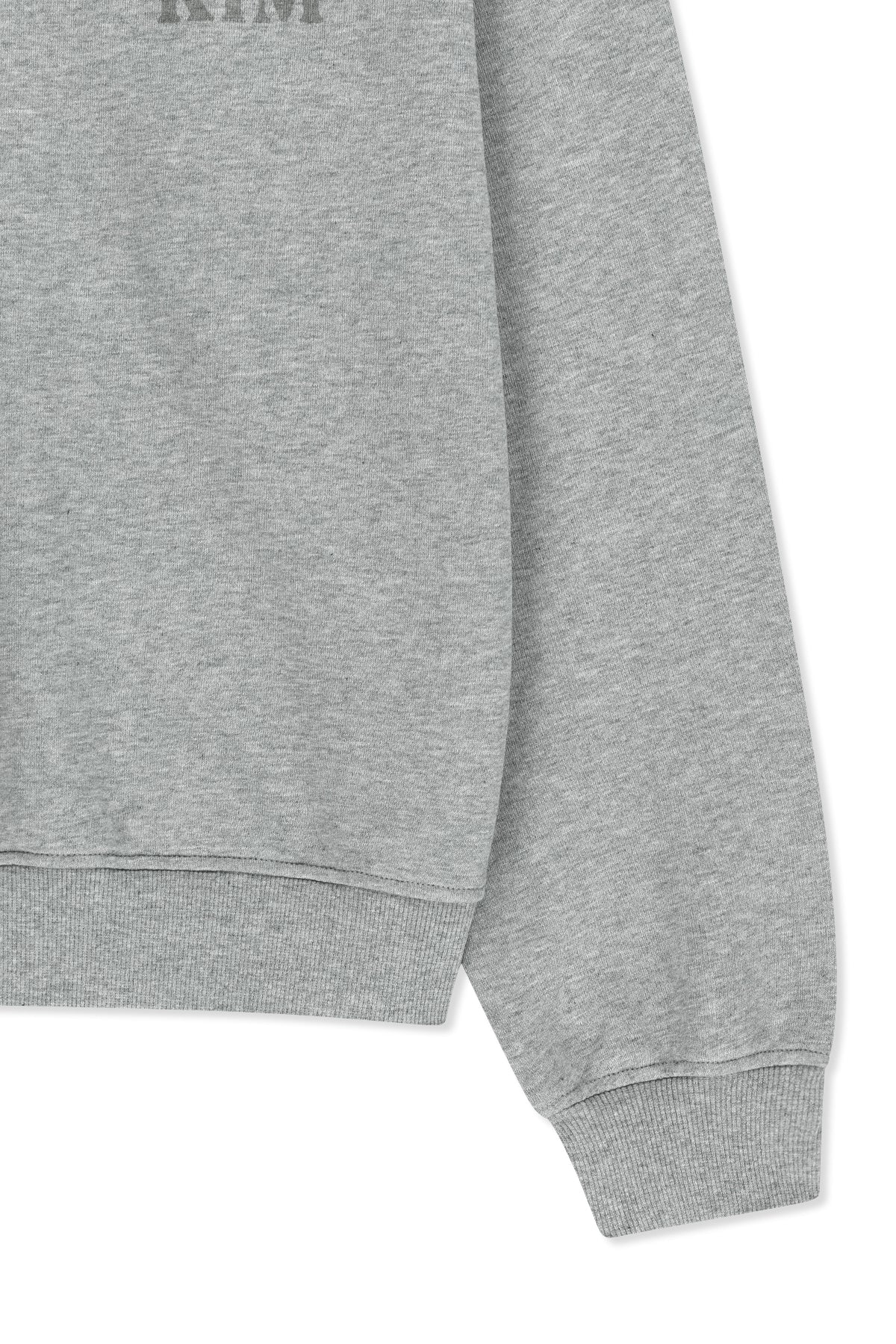 Matin Kim - Matin Logo Quarter Zip Up (Grey) product image 5 | TRAB K-Fashion Australia
