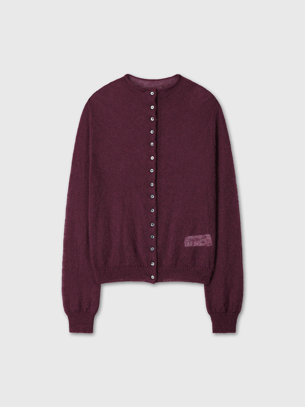 Tonywack - Mohair Blend Half-Neck Cardigan (Dark Purple) product image 9 | TRAB K-Fashion Australia