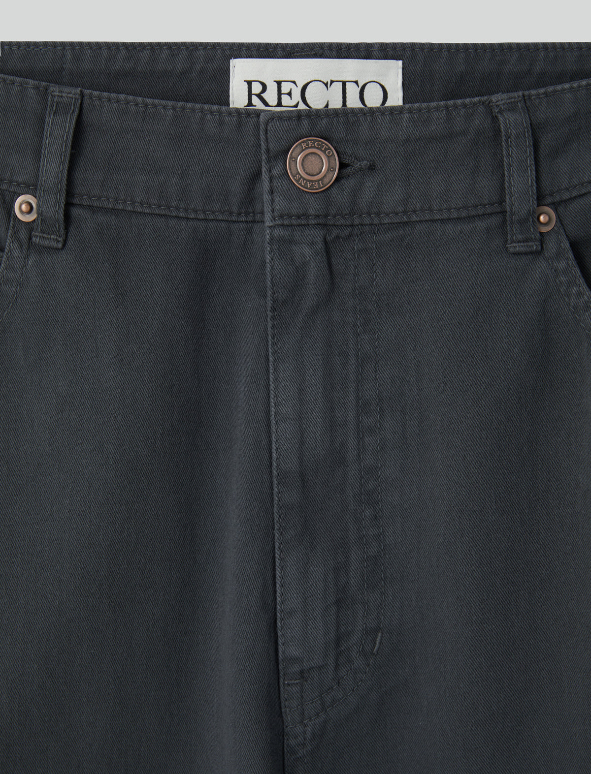 Recto - Loose Fit Washed Cotton Pants (Charcoal Grey) product image 6 | TRAB K-Fashion Australia