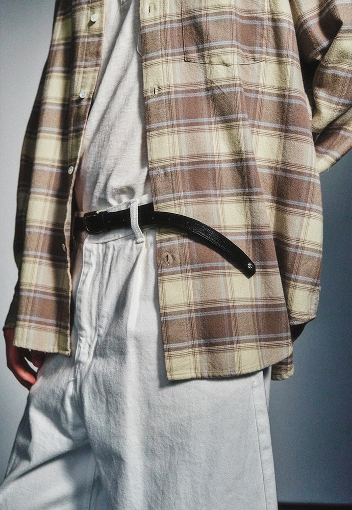 Art if acts - French Flannel Check Shirt (Vanilla Sky) product image 6 | TRAB K-Fashion Australia