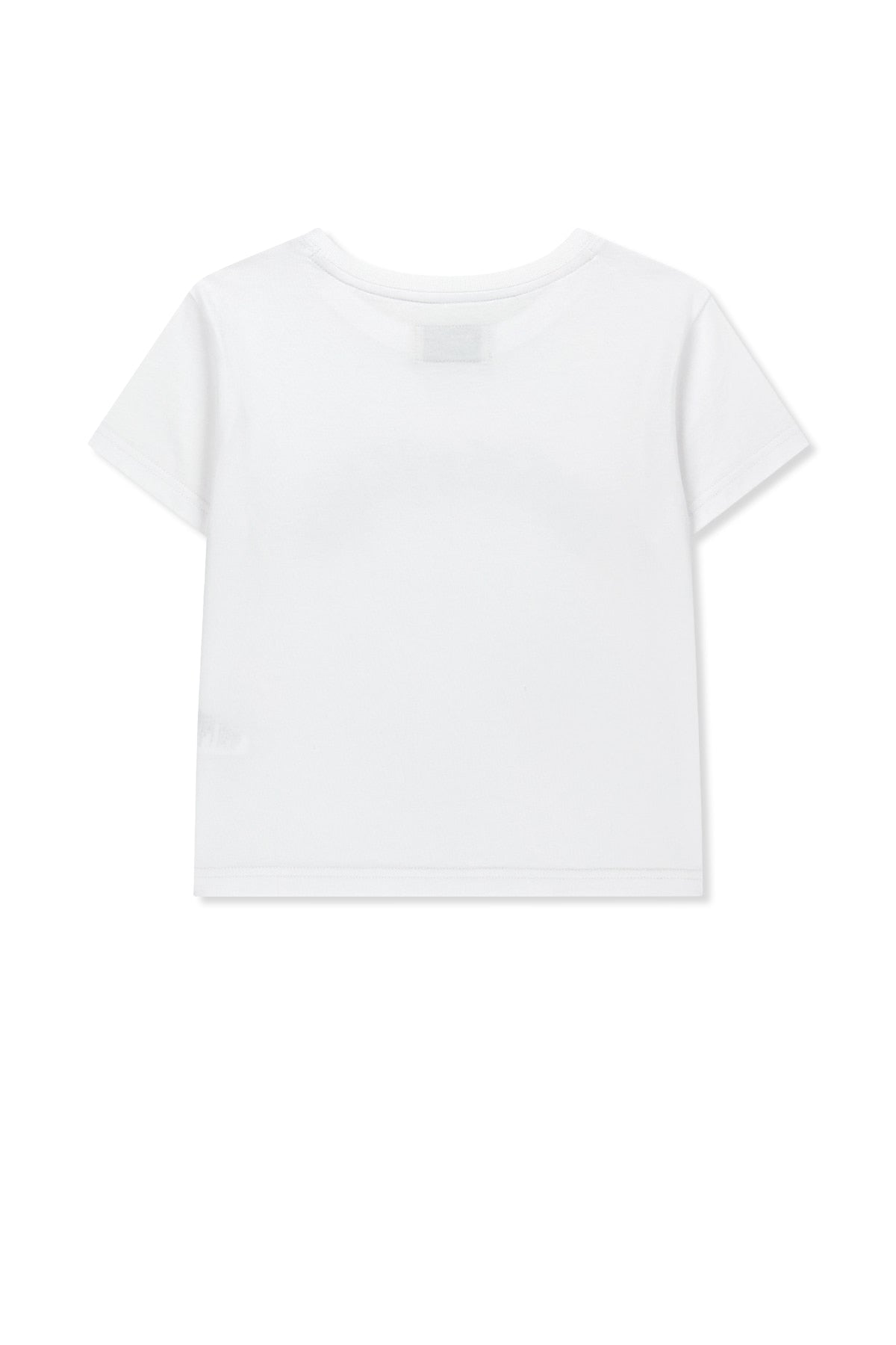 Matin Kim - Matin Kim Arch Logo Crop Top (White) product image 3 | TRAB K-Fashion Australia