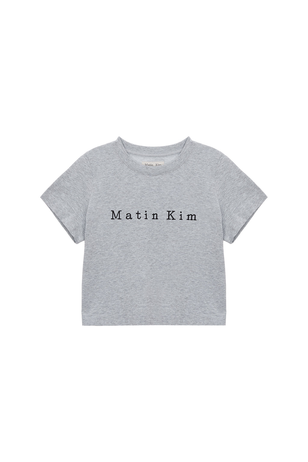 Matin Kim - Matin Embroidery Logo Crop Top (Light Yellow) product image 11 | TRAB K-Fashion Australia