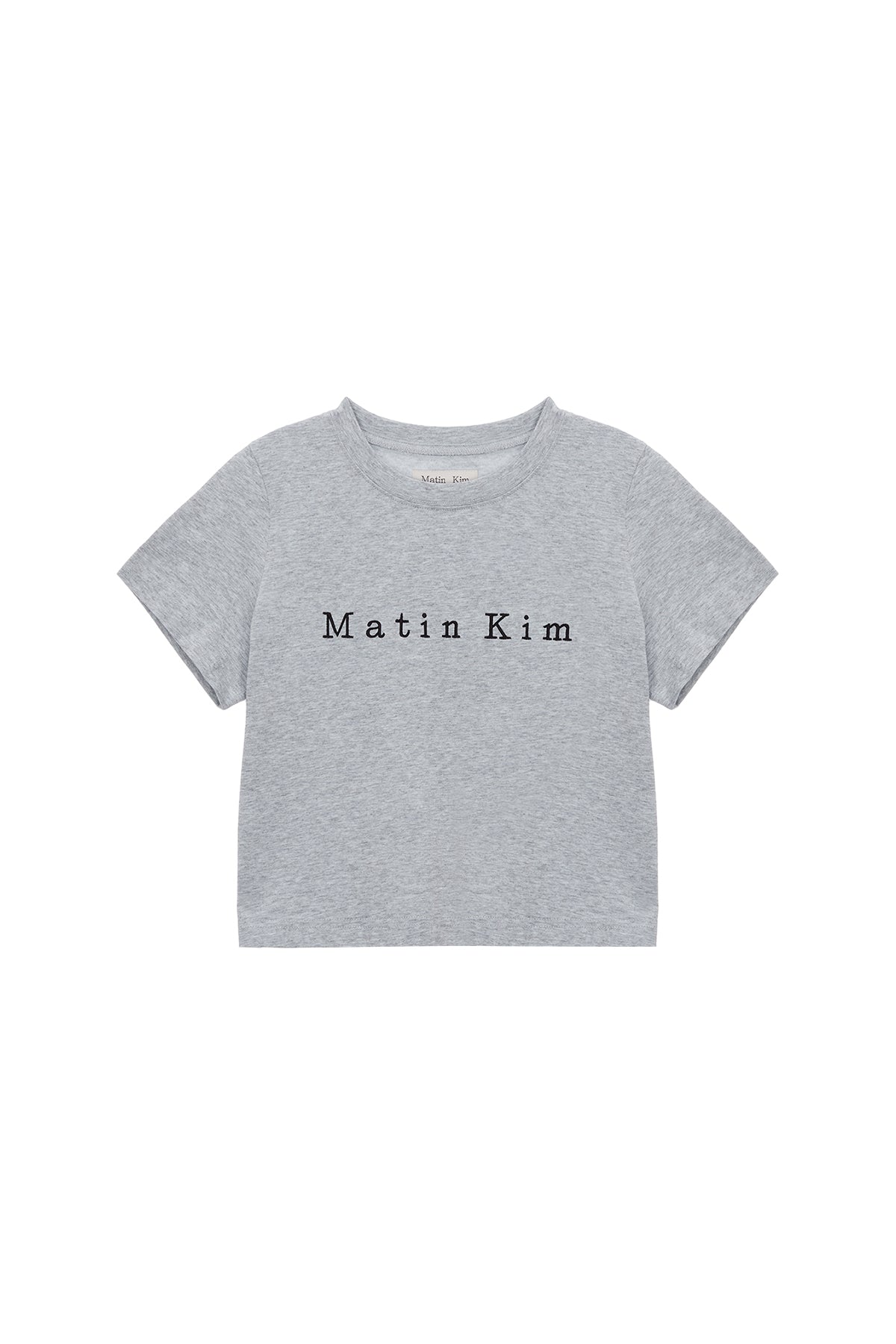 Matin Kim - Matin Embroidery Logo Crop Top (Light Yellow) product image 11 | TRAB K-Fashion Australia
