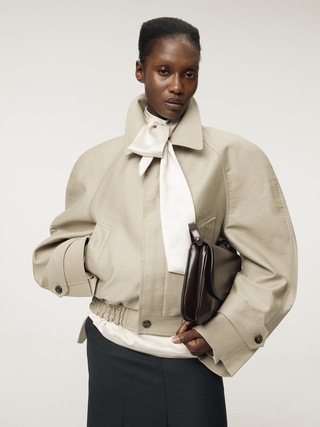 Recto - Reglan Sleeves Cotton Jumper (Light Taupe) product image 7 | TRAB K-Fashion Australia