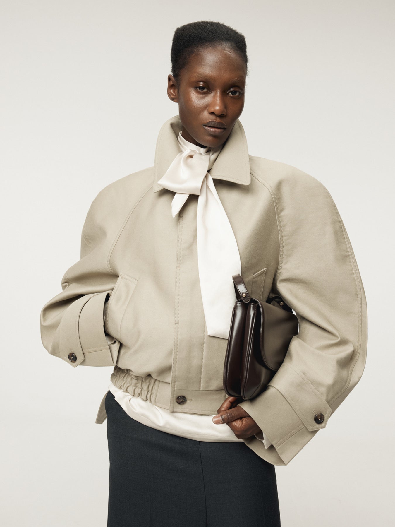 Recto - Reglan Sleeves Cotton Jumper (Light Taupe) product image 7 | TRAB K-Fashion Australia