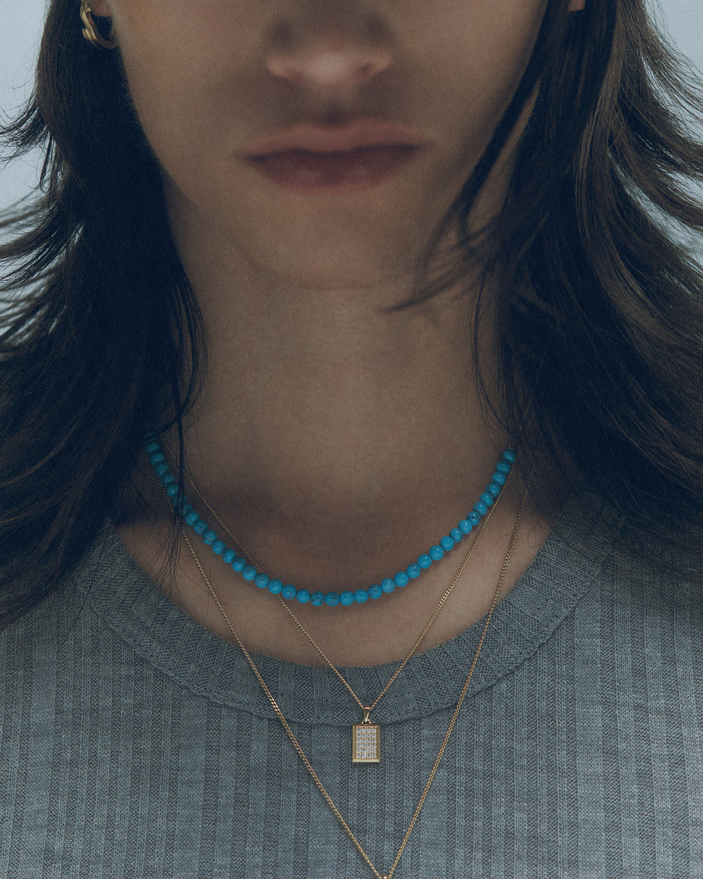 Numbering - Double Side Square Necklace #7736 product image 1 | TRAB K-Fashion Australia