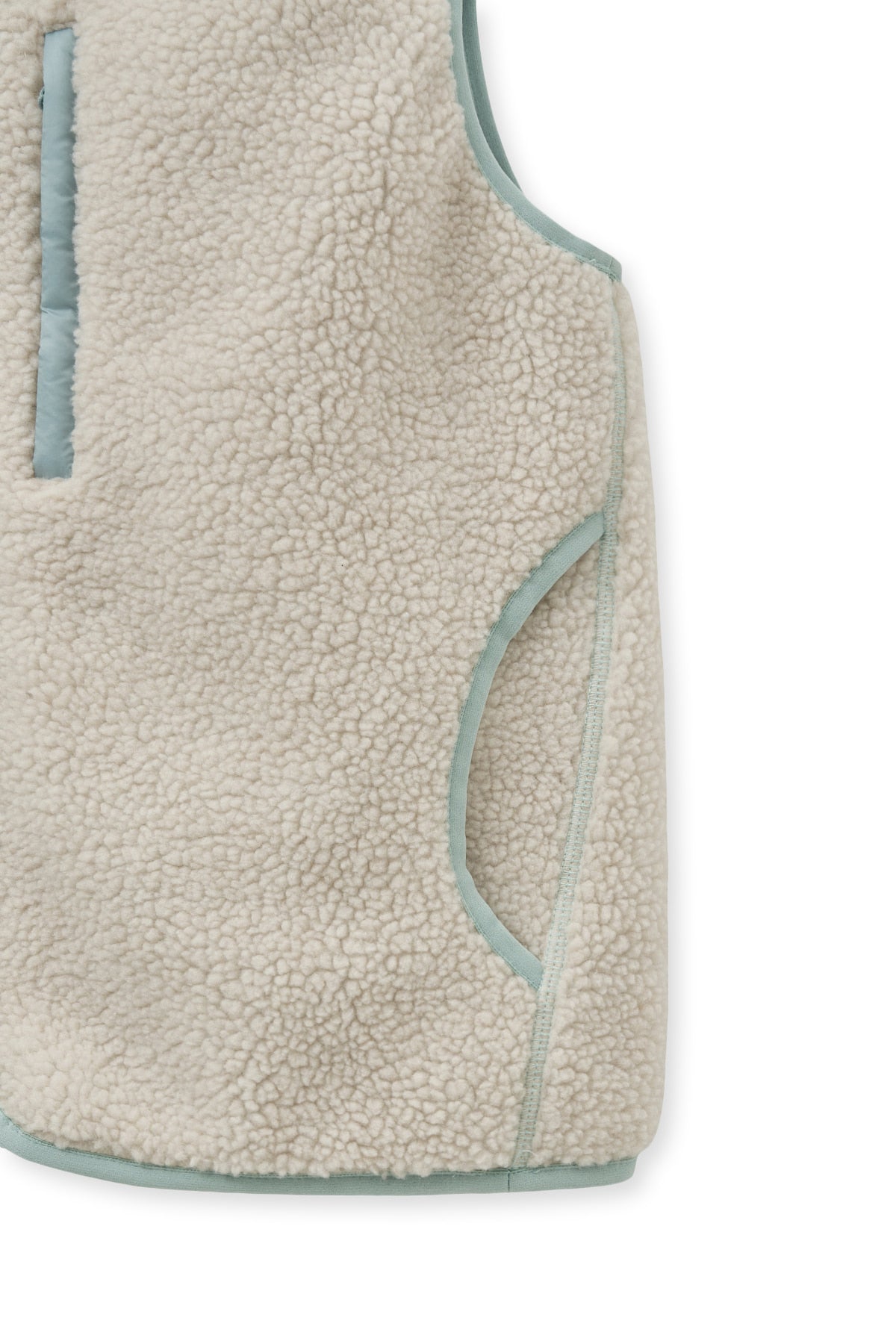 Matin Kim - Fleece Hoody Vest (Ivory) product image 5 | TRAB K-Fashion Australia