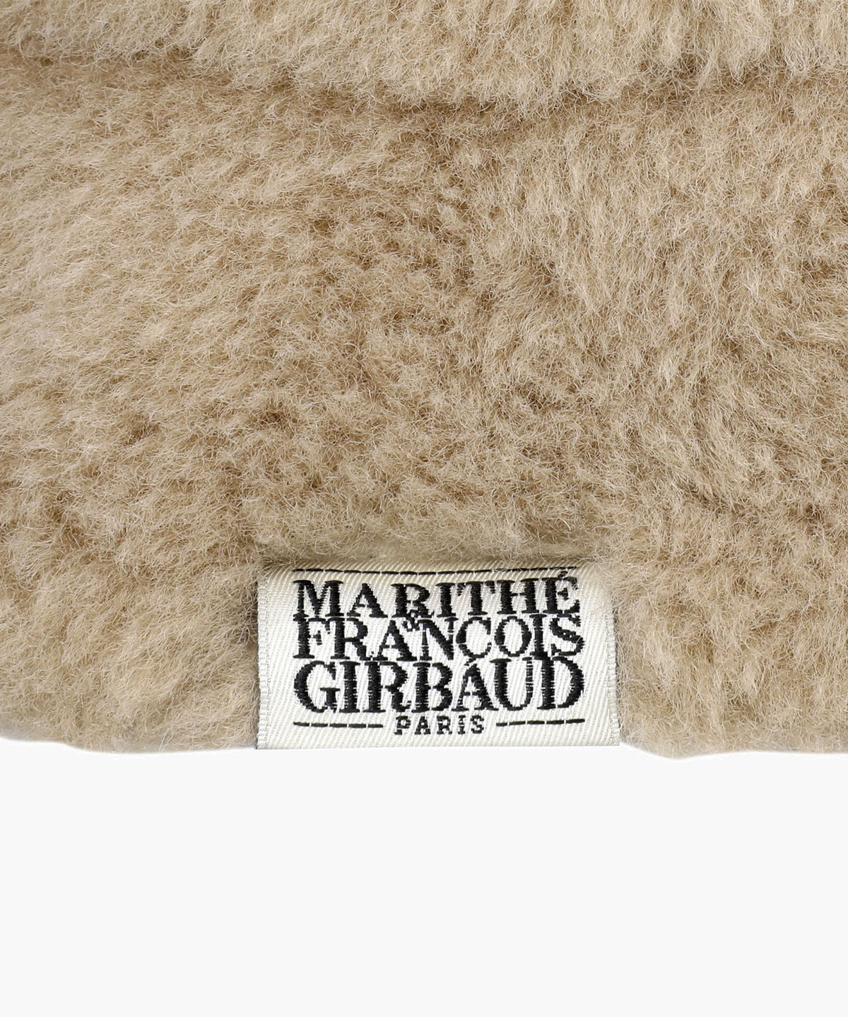 Marithe & Francois Girbaud - Classic Logo Fur Bucket Hat (Beige) product image 3 | TRAB K-Fashion Australia