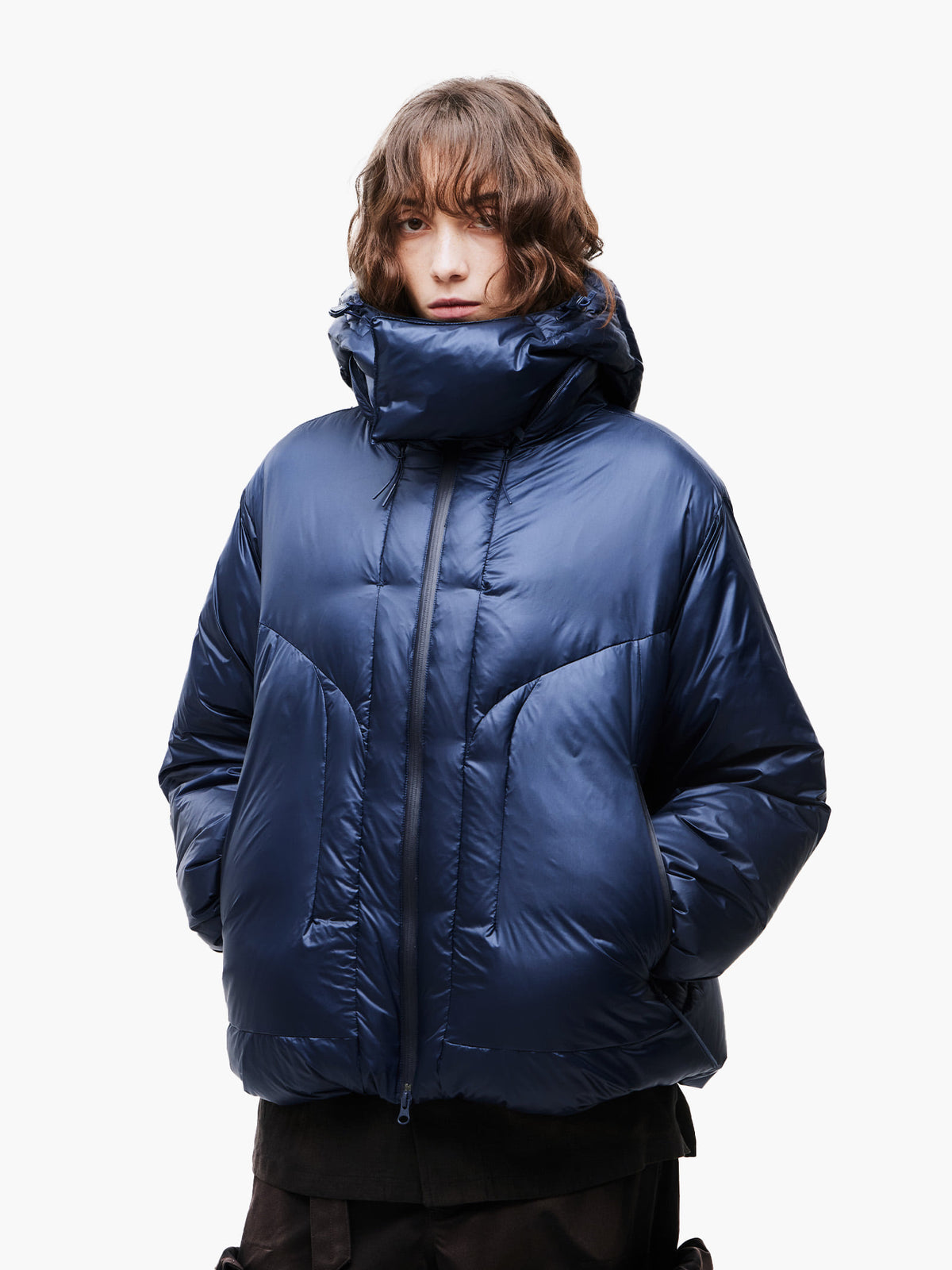 Jiyong Kim - Heavy Down Jacket (Navy) product image 4 | TRAB K-Fashion Australia