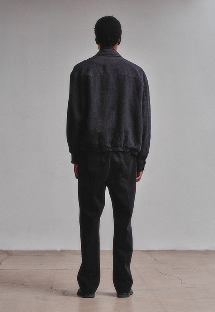 Art if acts - Linen Pocket Blouson (Black) product image 5 | TRAB K-Fashion Australia