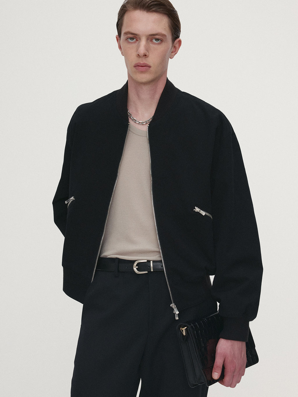 Tonywack - Garment Washed Cotton Bomber (Black) product image 4 | TRAB K-Fashion Australia