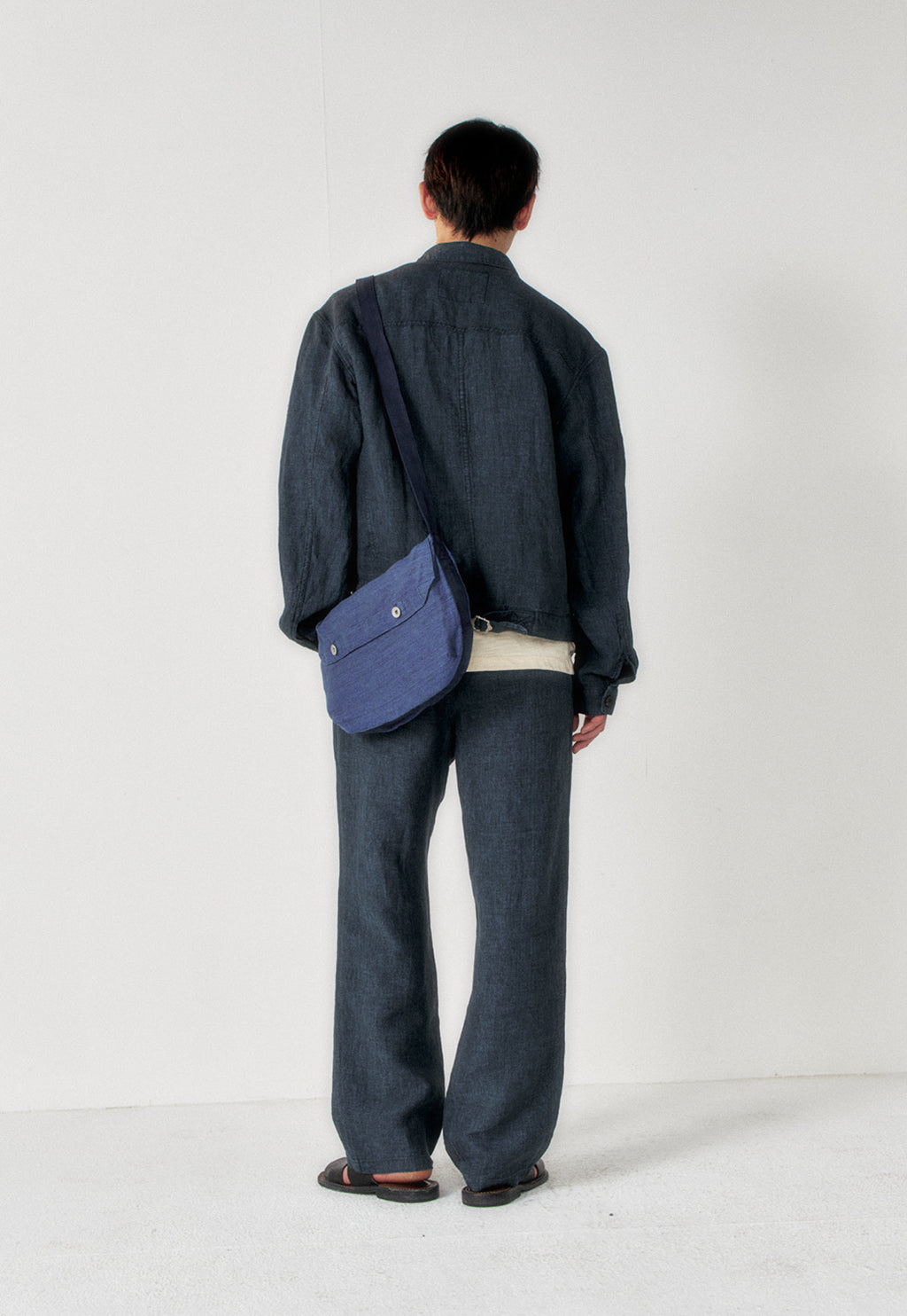 Art if acts - Linen Trucker Jacket (Indigo) product image 4 | TRAB K-Fashion Australia