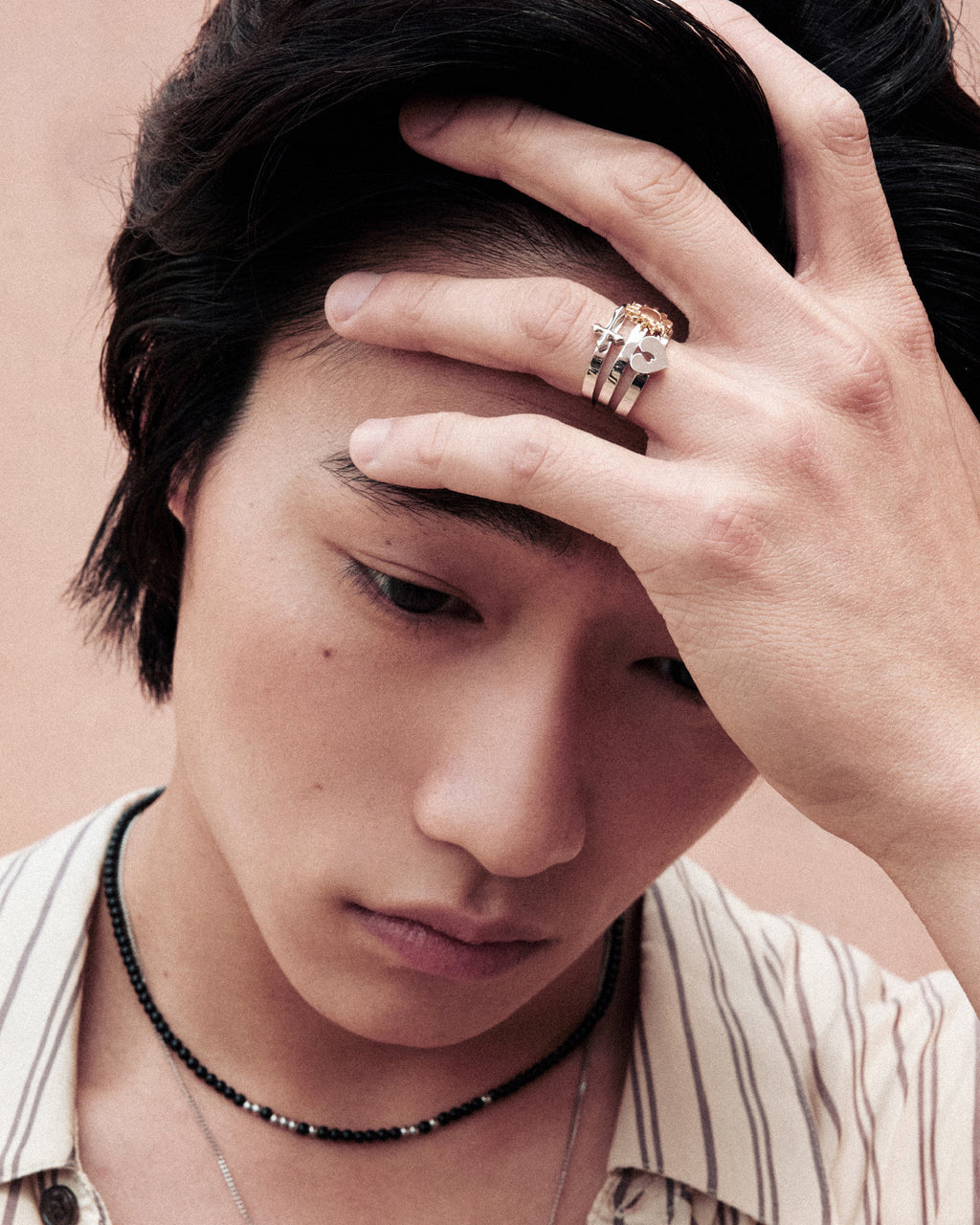 Numbering - Cross Stackable Ring #8503 product image 1 | TRAB K-Fashion Australia
