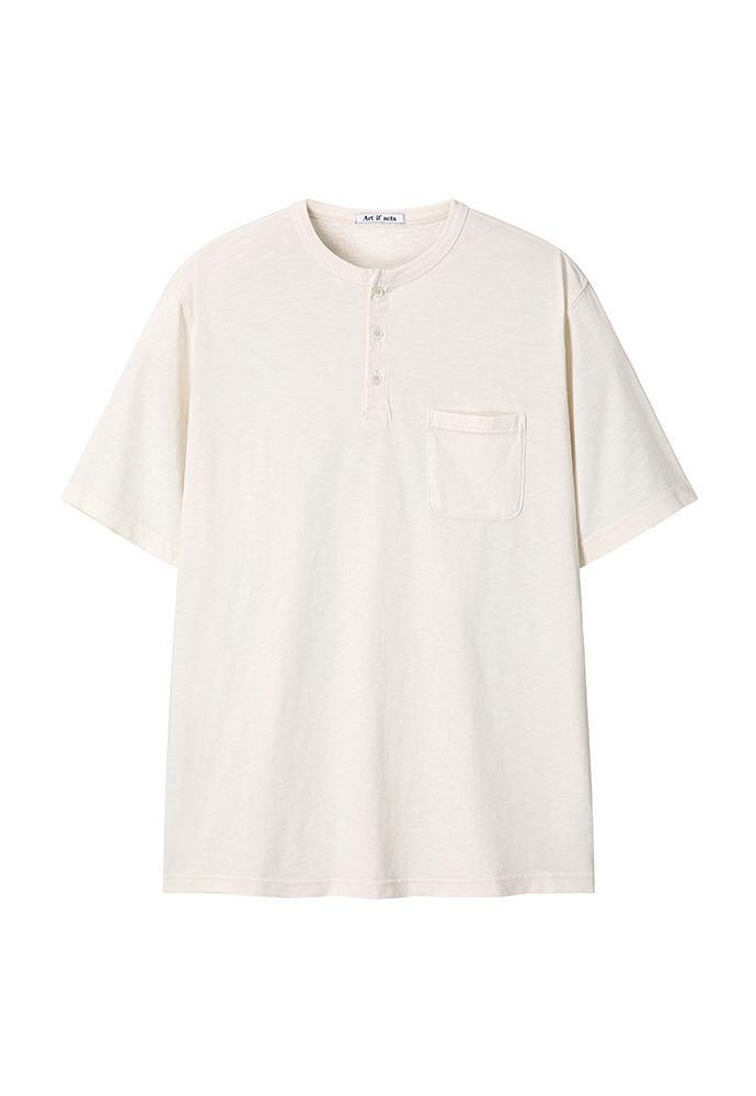 Art if acts - Henley S/S Tee (Ecru) product image 6 | TRAB K-Fashion Australia