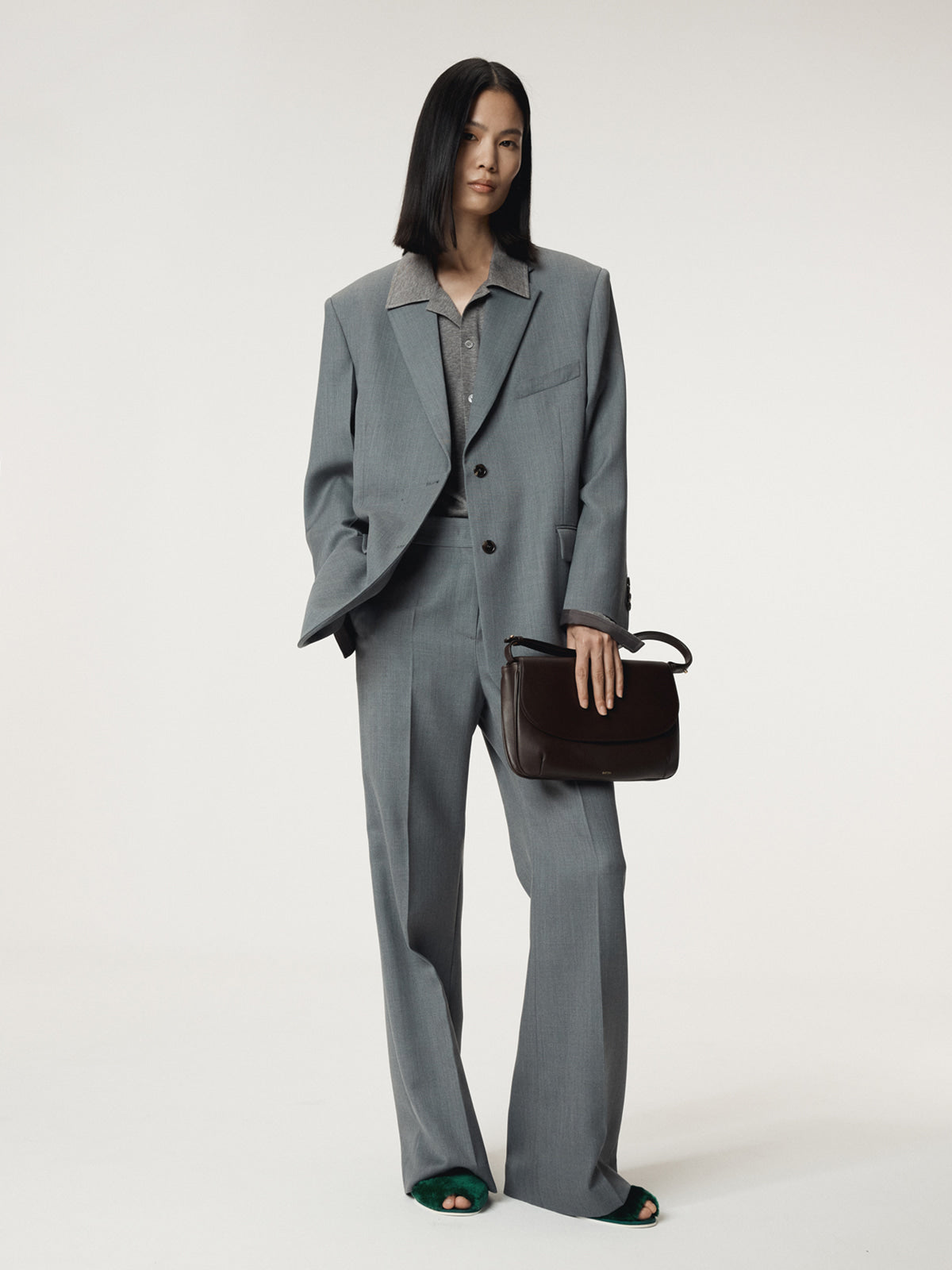 Recto - Rc Signature Flare Pants (Dark Grey) product image 5 | TRAB K-Fashion Australia