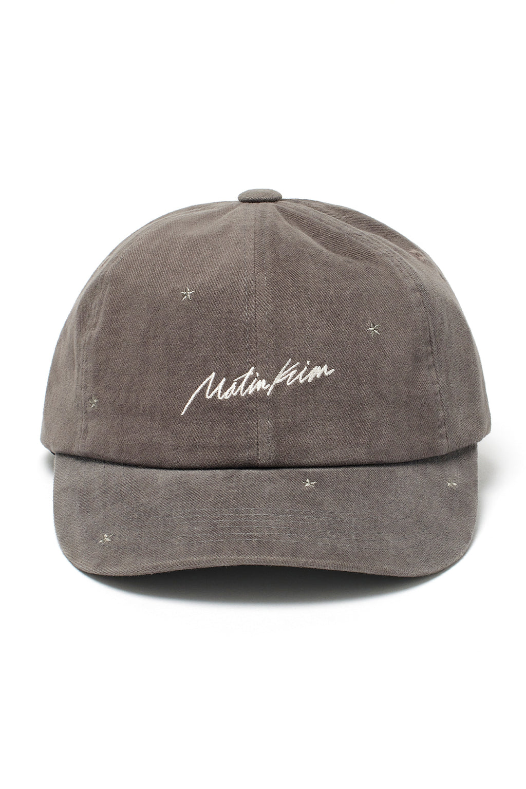 Matin Kim - Cursive Star Embroidery Ball Cap (Dark Grey) product image 1 | TRAB K-Fashion Australia