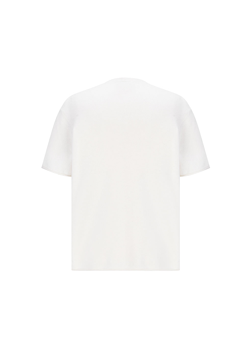 Amomento - Cashmere Easy Half Sleeve Knit (Ivory) product image 3 | TRAB K-Fashion Australia