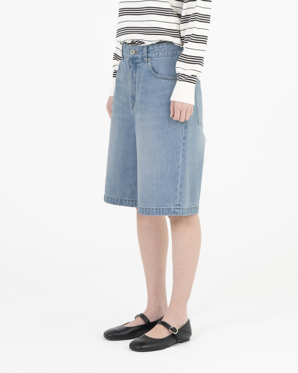 Brownyard - Bermuda Denim Pants (Light Blue) product image 3 | TRAB K-Fashion Australia
