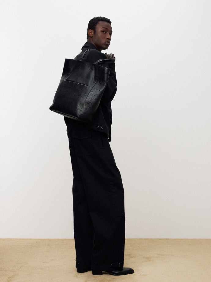 Tonywack - Heavy Twill Cotton Belted Military Pants (Black) product image 6 | TRAB K-Fashion Australia