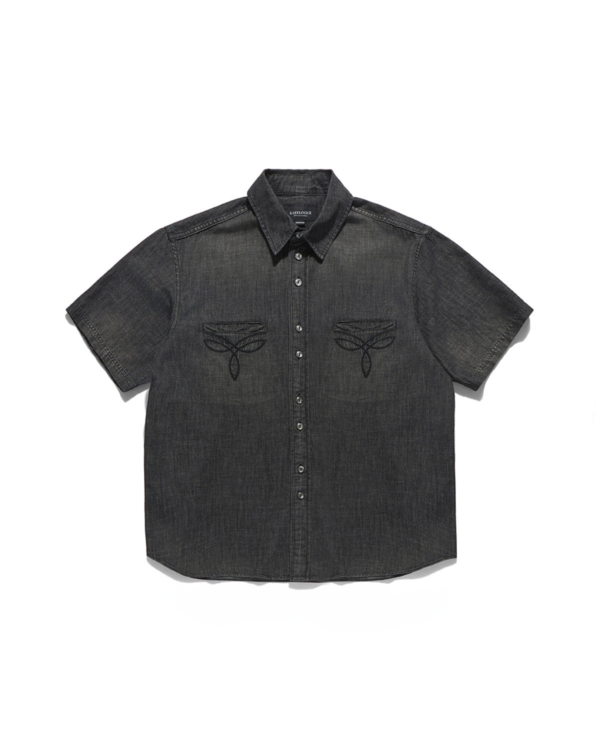 Eastlogue - Antique Country Half Shirts (Black Denim) product image 1 | TRAB K-Fashion Australia