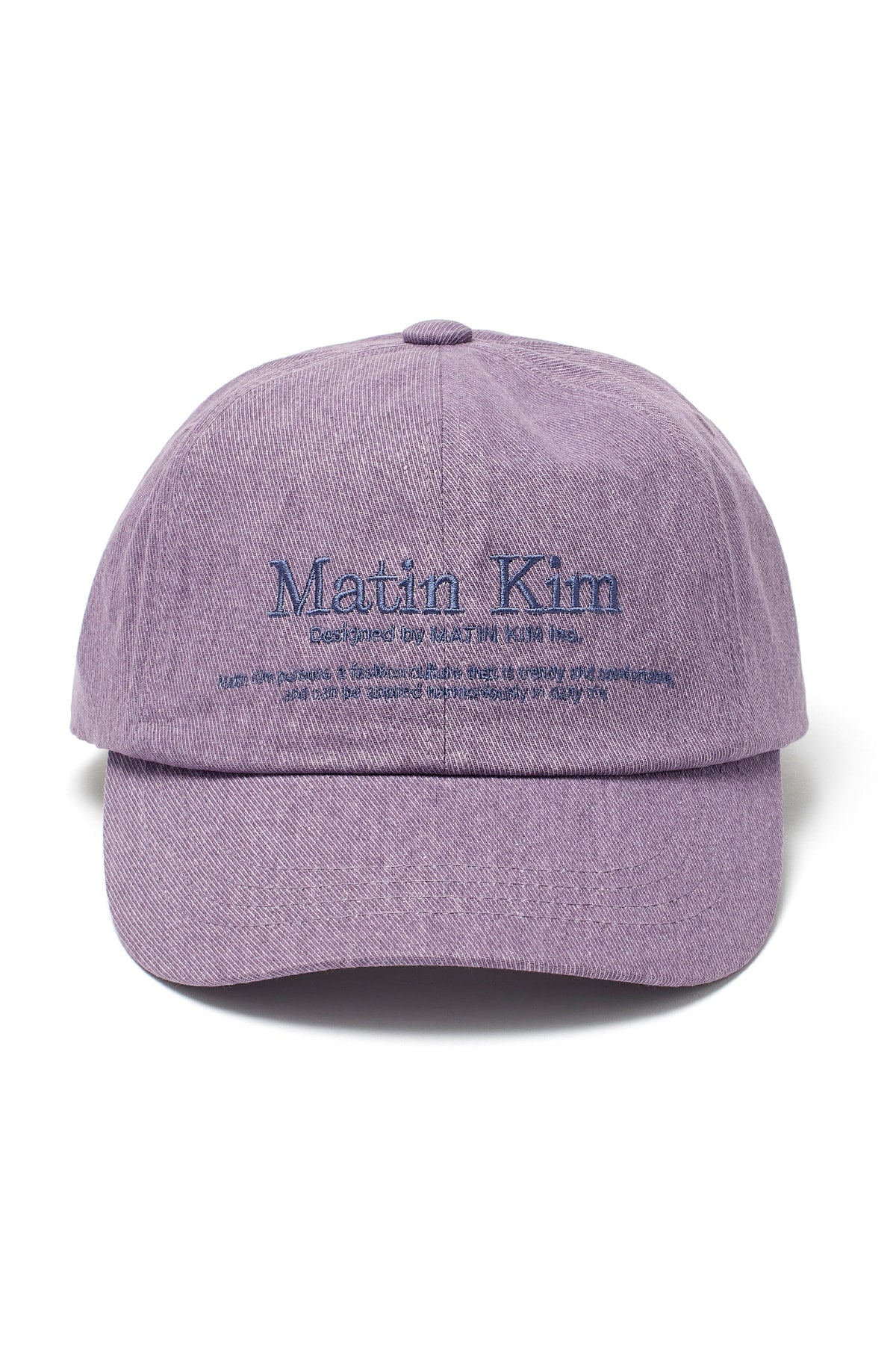 Matin Kim - Matin Heritage Flat Brim Cap (Navy) product image 6 | TRAB K-Fashion Australia