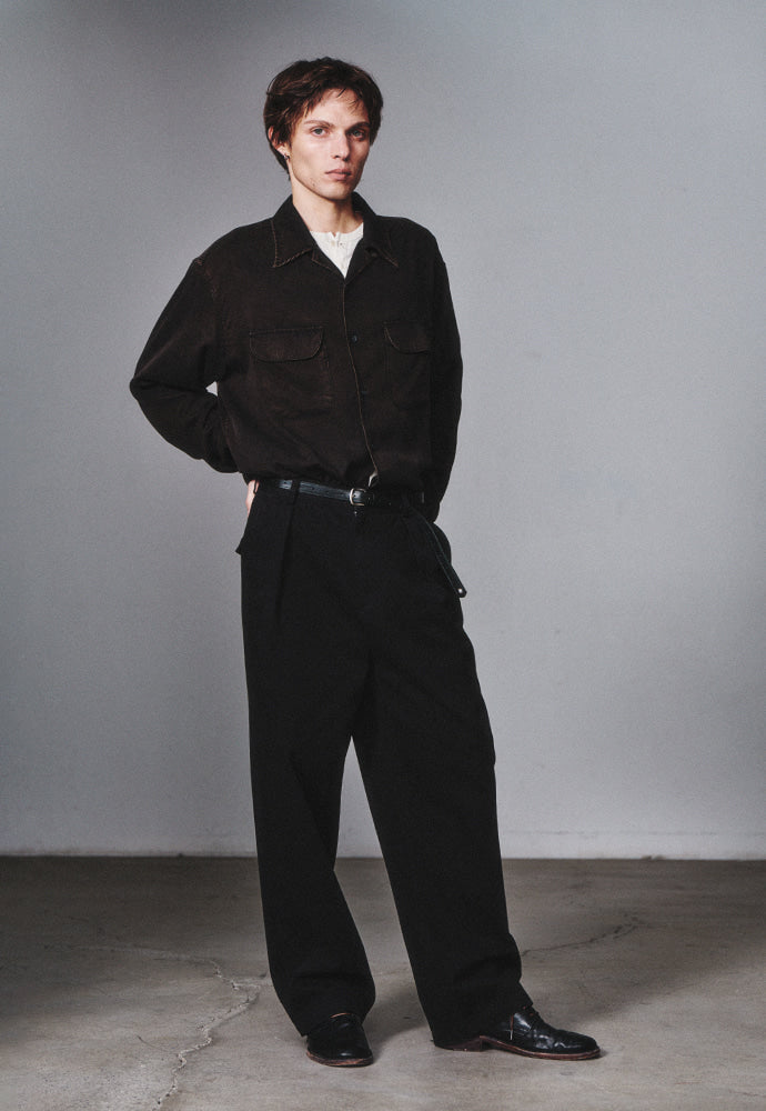 Art if acts - Tencel Two Pocket Shirt (Faded Black) product image 6 | TRAB K-Fashion Australia