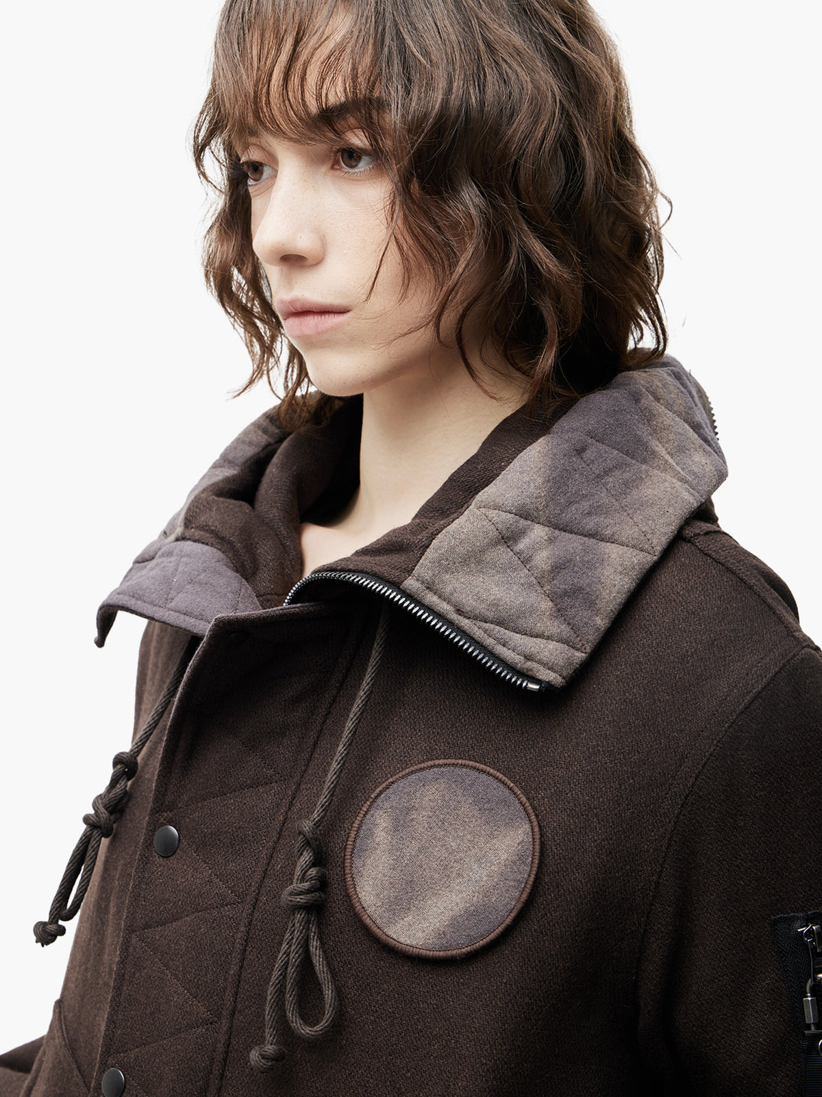 Jiyong Kim - Sun-Bleached Split-Hood Flight Jacket (Brown) product image 6 | TRAB K-Fashion Australia