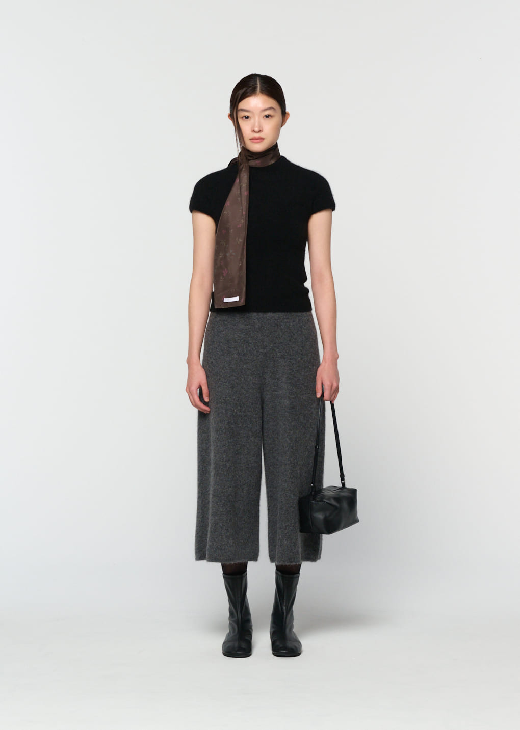 Amomento - hairy culotte pants (Charcoal) product image 2 | TRAB K-Fashion Australia