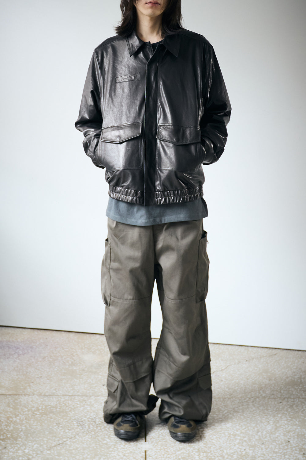 Hatchingroom - Zip Cargo Work Pants Dark (Khaki) product image 8 | TRAB K-Fashion Australia