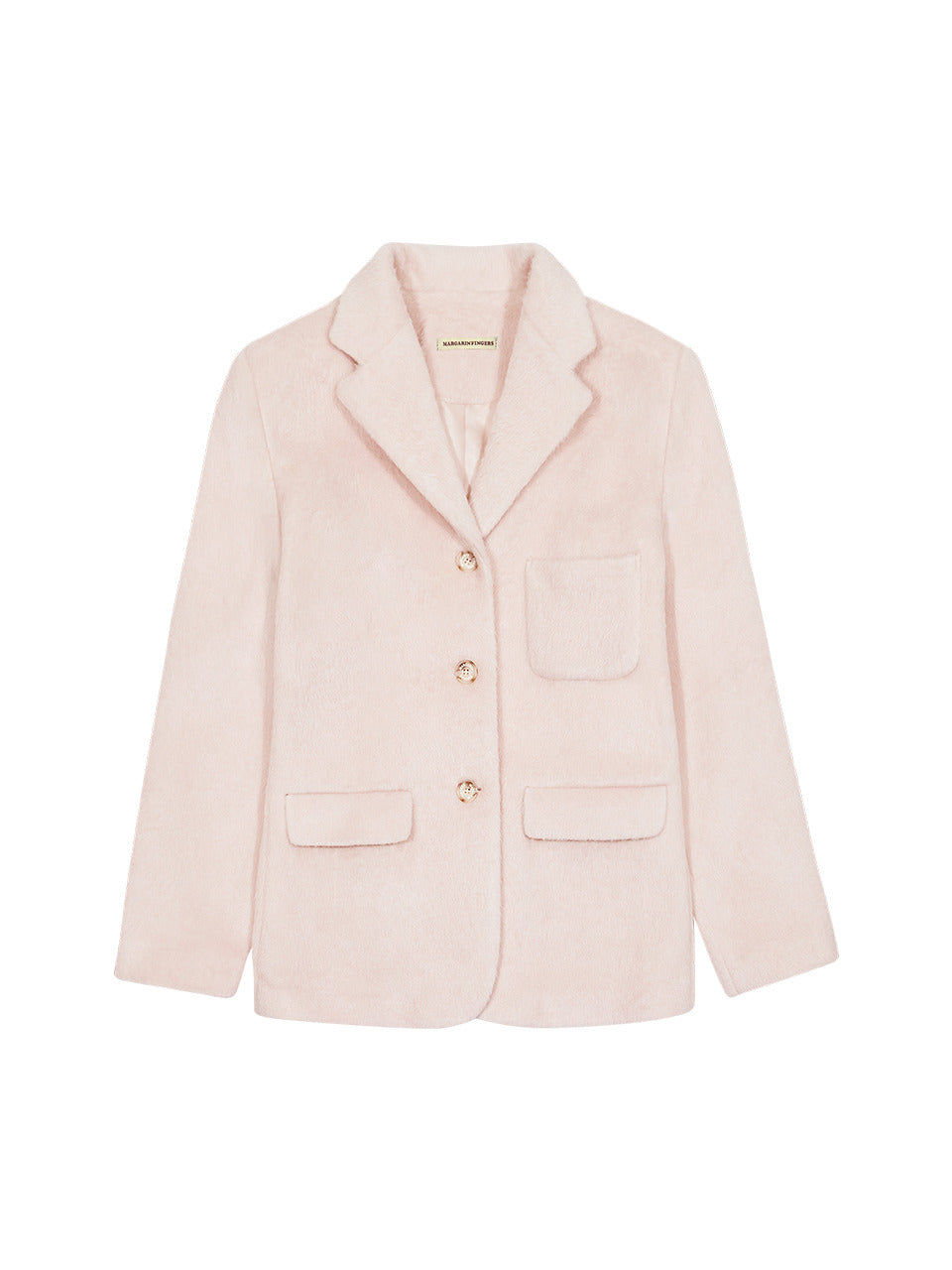 Margarin Fingers - Hairy Wool Jacket (Light Pink) product image 2 | TRAB K-Fashion Australia