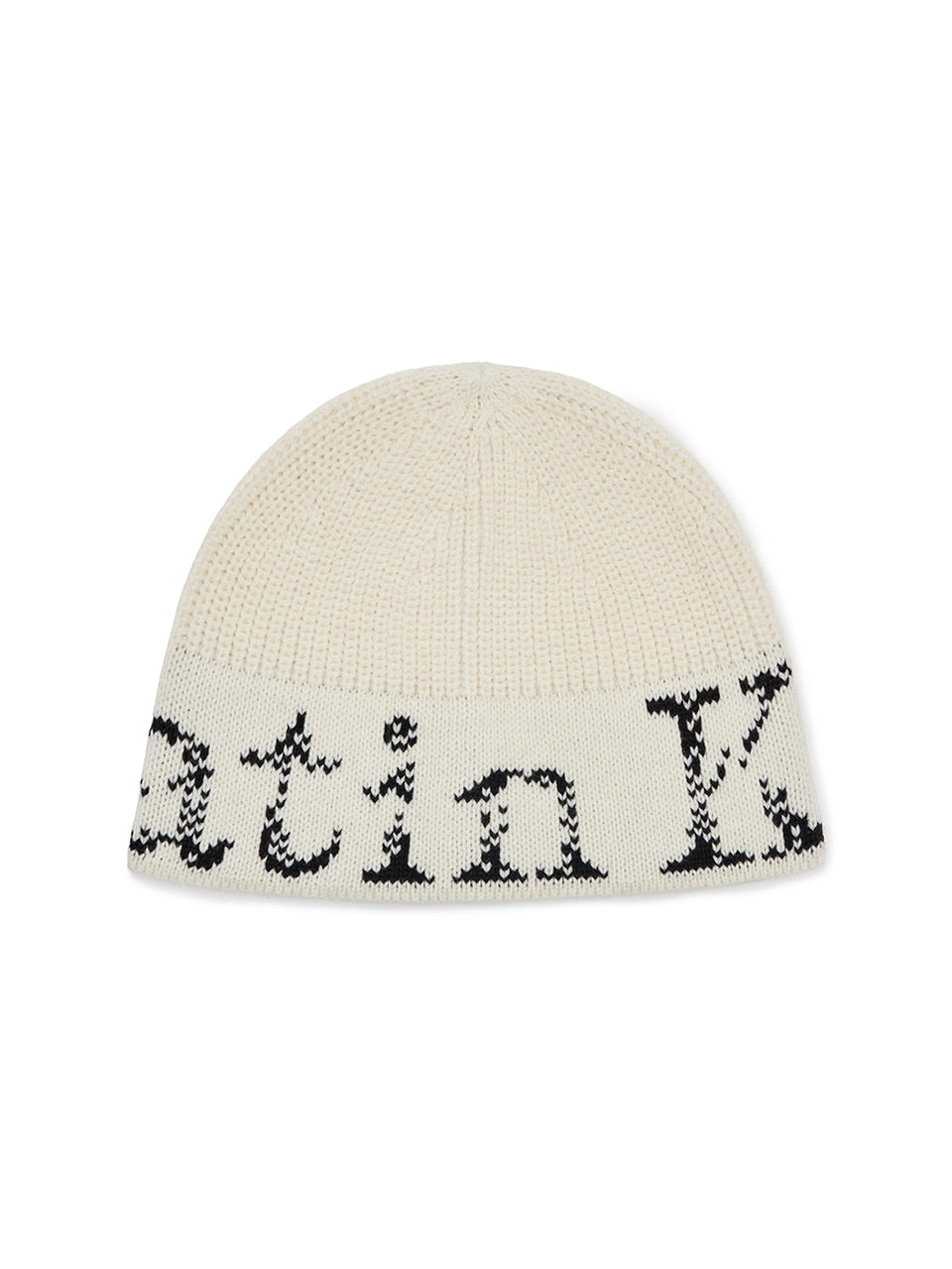 Matin Kim - Cracked Logo Bucket Beanie (Ivory) product image 1 | TRAB K-Fashion Australia