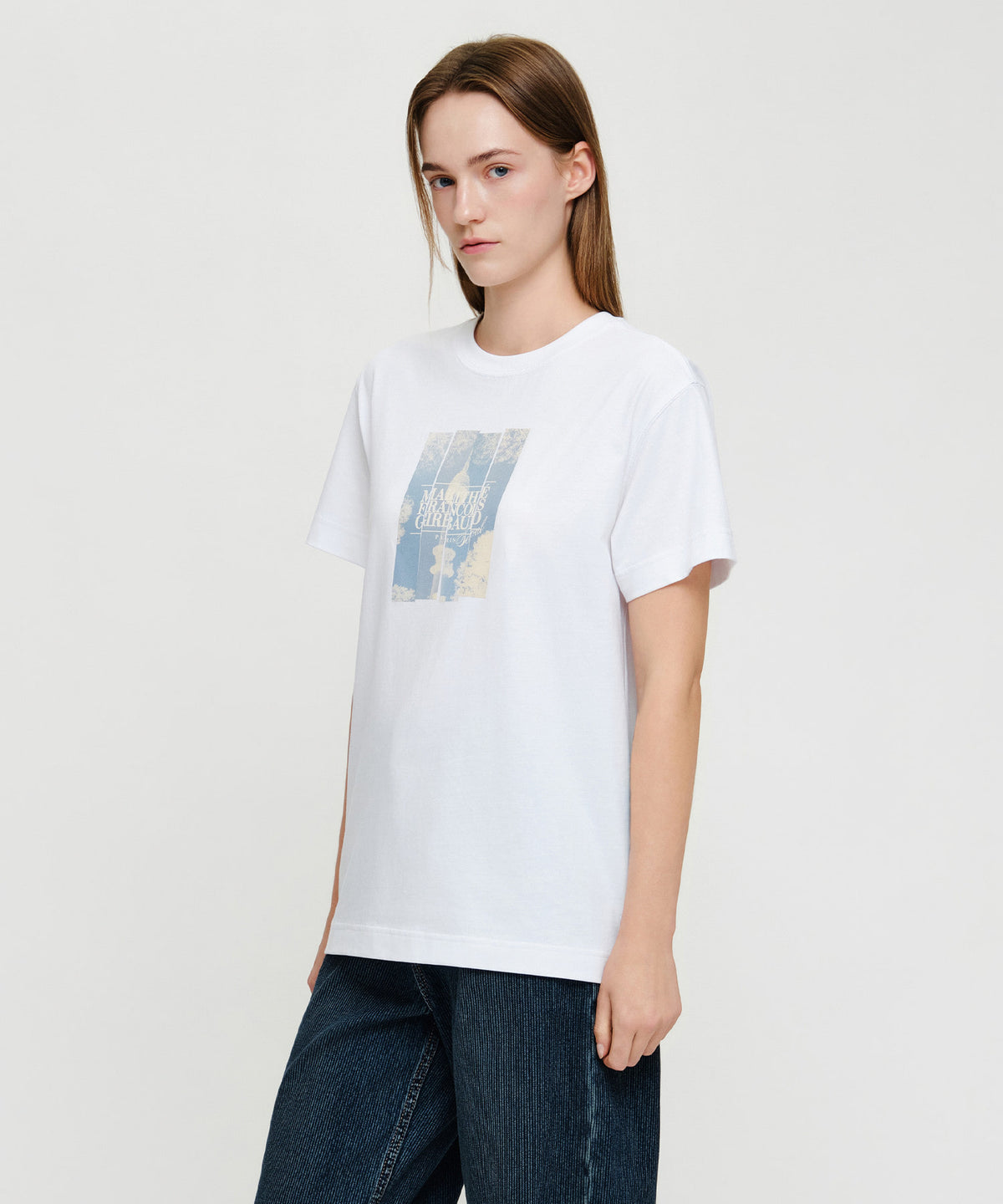 Marithe & Francois Girbaud - [Pre-order – Ships 21 Sep] Seoul Exclusive Graphic Tee (White) product image 2 | TRAB K-Fashion Australia