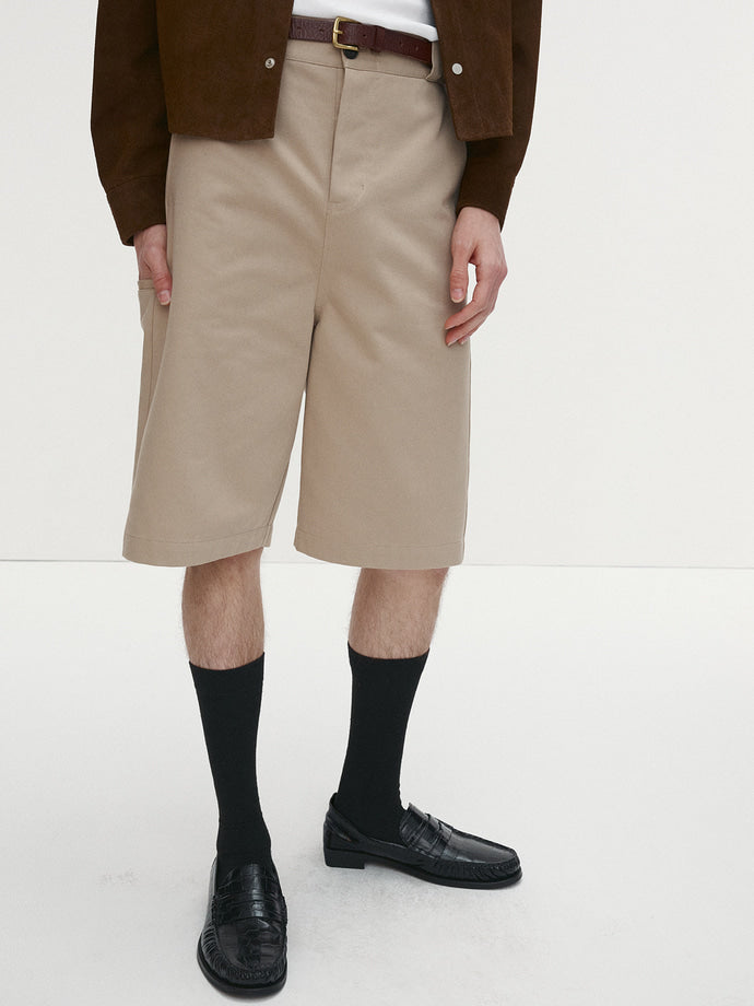 Tonywack - C/P Baggy Chino Bermuda (Beige) product image 3 | TRAB K-Fashion Australia