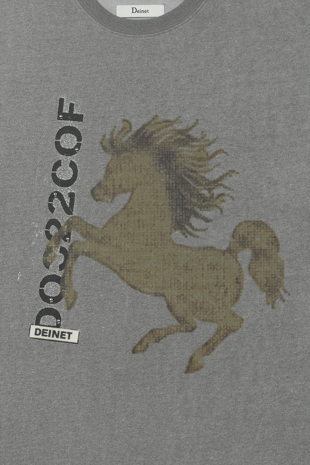 Deinet - Horse Graphic T-Shirt (Grey) product image 4 | TRAB K-Fashion Australia