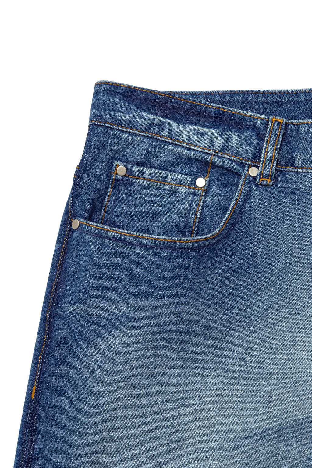 Matin Kim - Gradation Washed Denim Pants (Blue) product image 4 | TRAB K-Fashion Australia