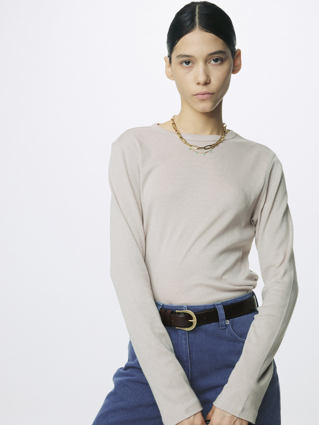 Tonywack - Cotton Cashmere Essential Top (Arctic Grey) product image 3 | TRAB K-Fashion Australia