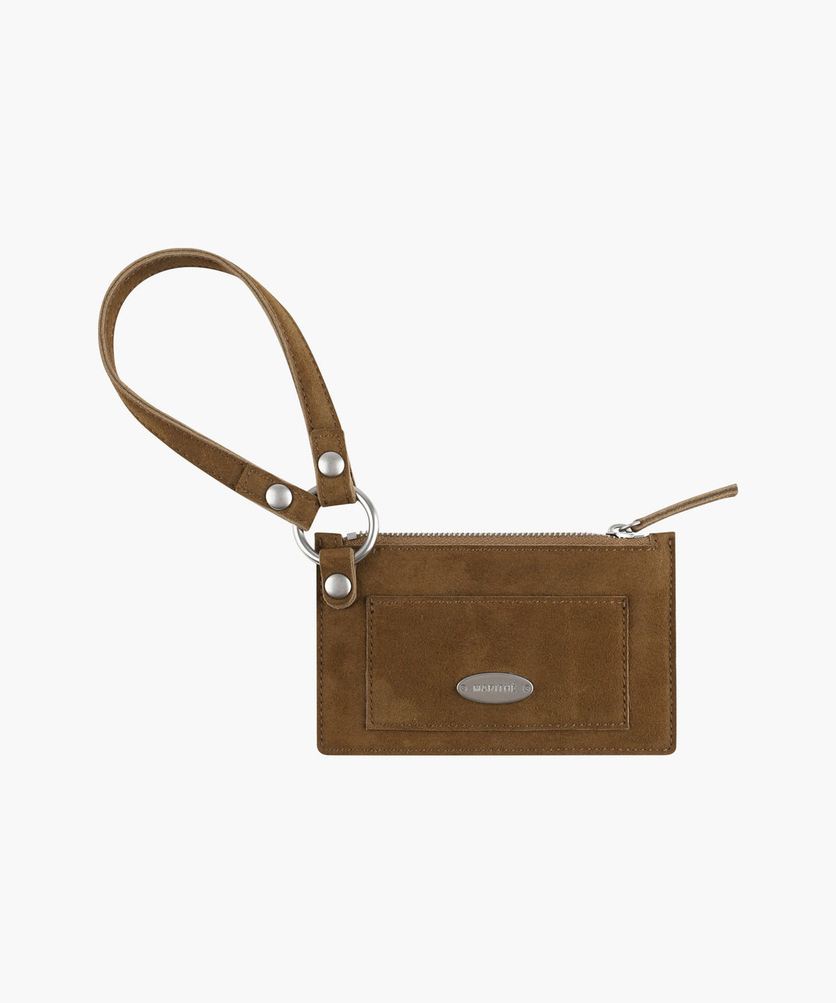 Marithe & Francois Girbaud - Strap Snap Card Wallet (Brown) product image 1 | TRAB K-Fashion Australia