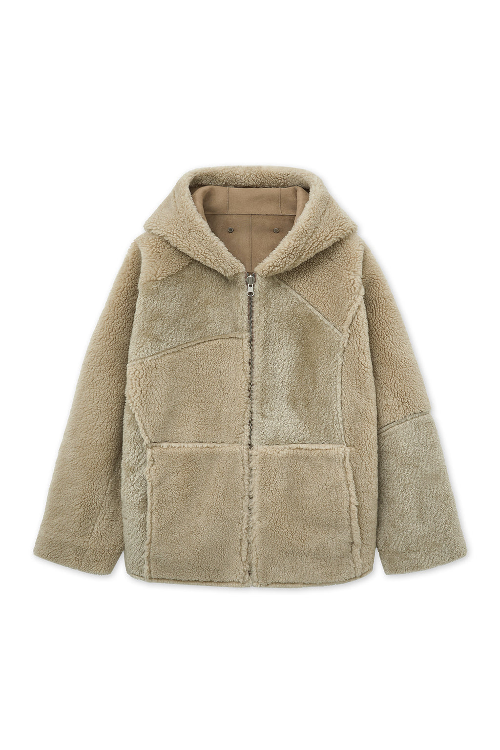 Matin Kim - Reversible Hoody Mustang (Beige) product image 2 | TRAB K-Fashion Australia