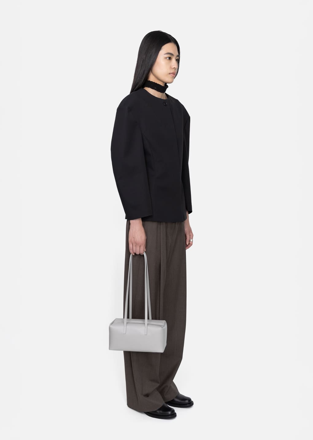 Amomento - Wide Tuck Pants (Brown) product image 3 | TRAB K-Fashion Australia