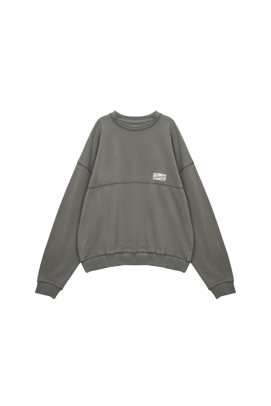 Matin Kim - Stitch Label Sweatshirt (Ivory) product image 6 | TRAB K-Fashion Australia