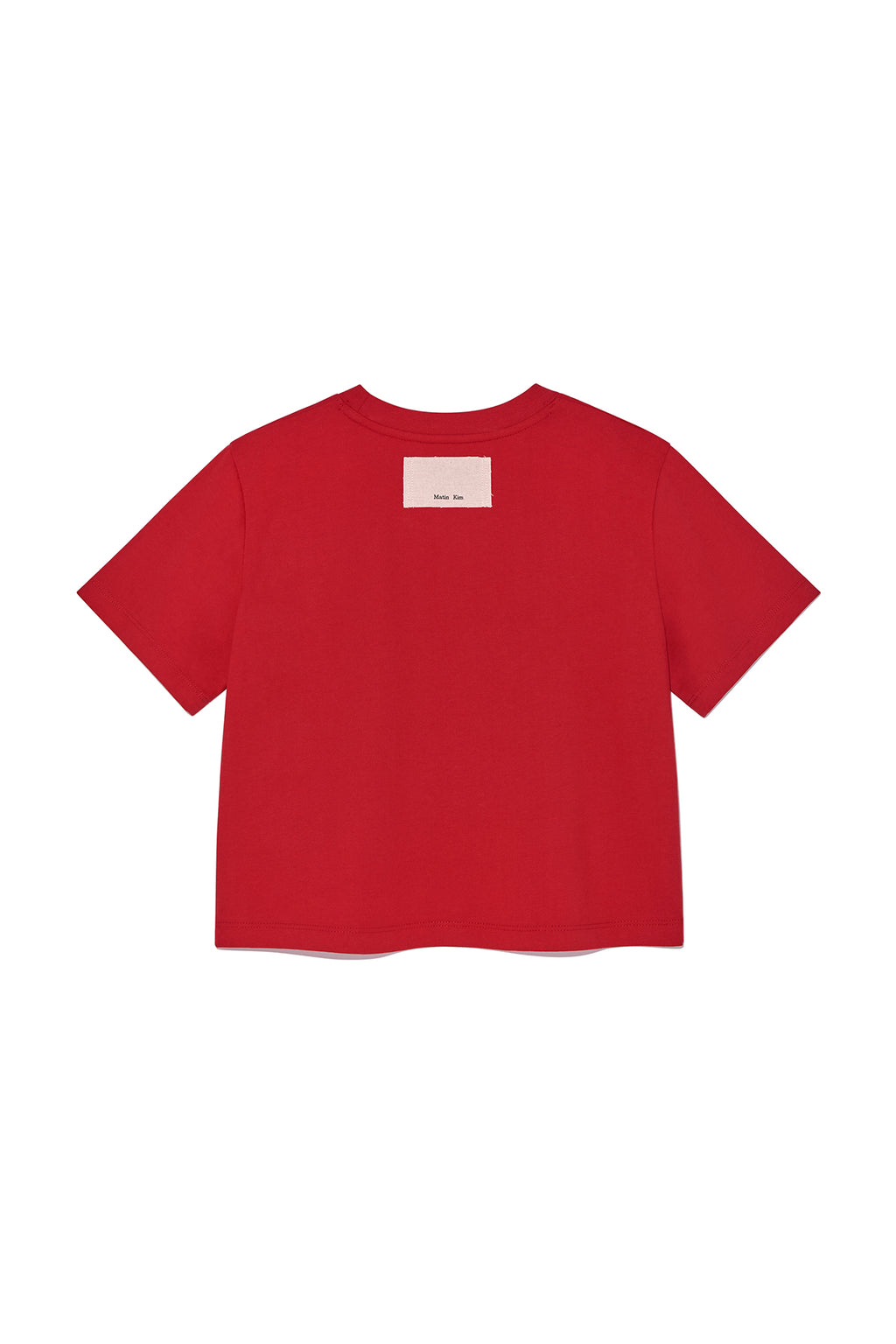 Matin Kim - Logo Thread Point Crop Top (Red) product image 2 | TRAB K-Fashion Australia
