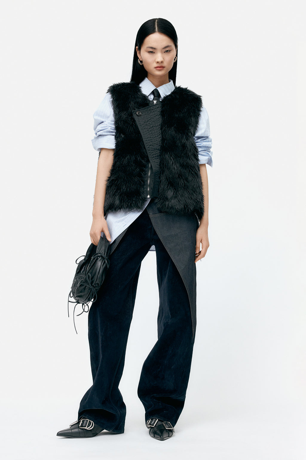 Andersson Bell - Zoe Wrap Pants (Blue) product image 9 | TRAB K-Fashion Australia