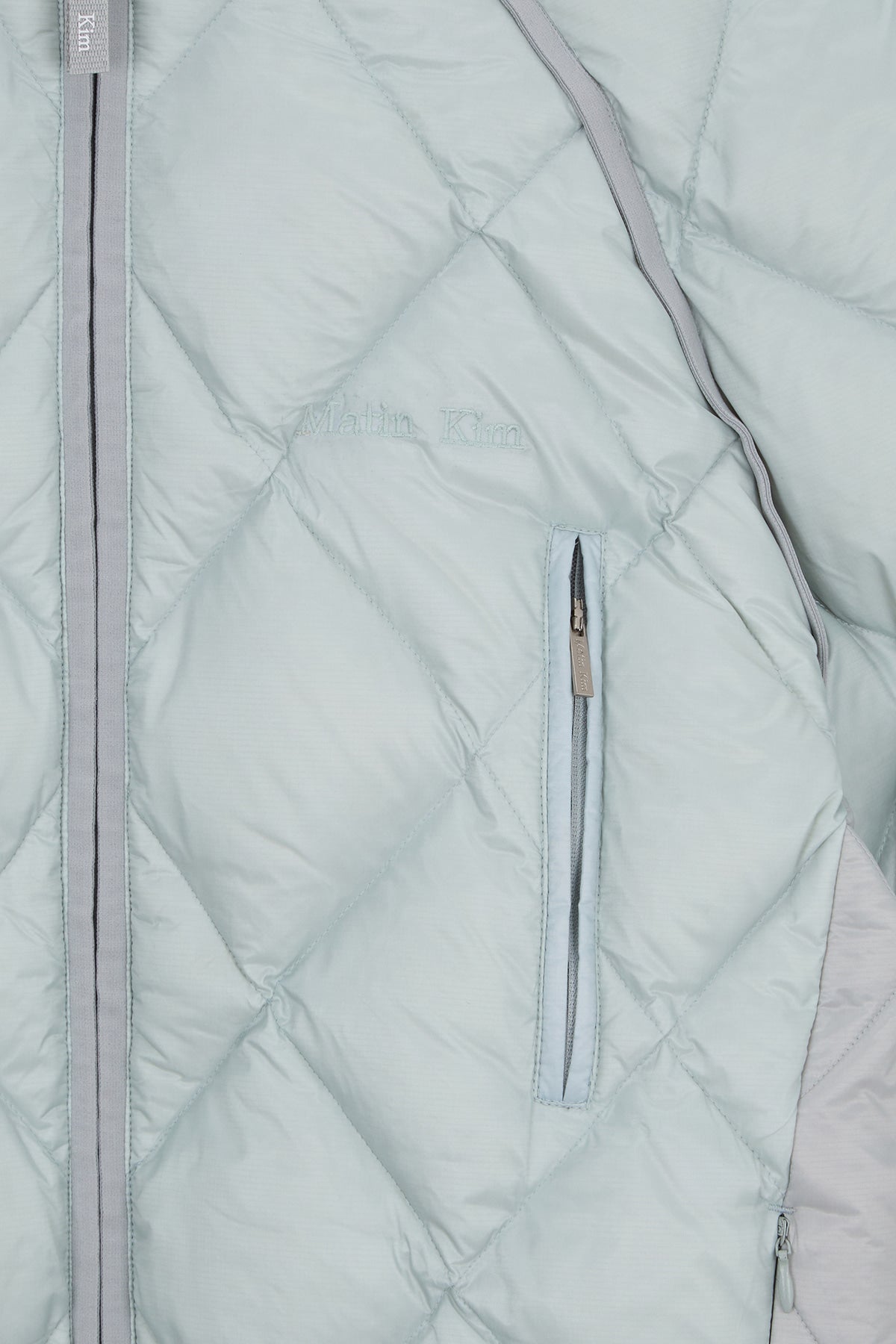 Matin Kim - Quilting Hoody Lightweight Jumper (down Blended) (Mint) product image 3 | TRAB K-Fashion Australia