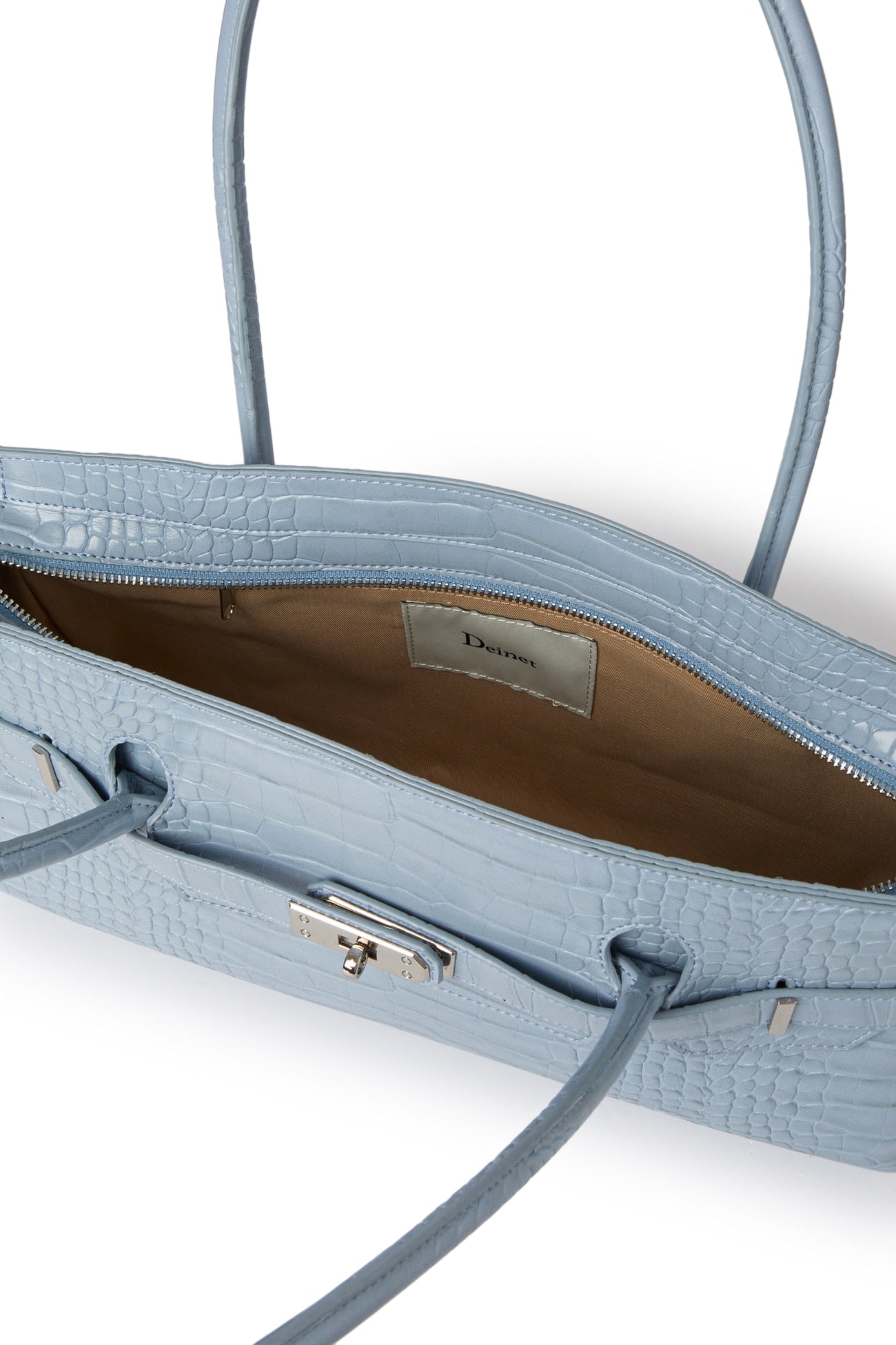 Deinet - Crocodile Pattern Two-Way Bag (Sky Blue) product image 10 | TRAB K-Fashion Australia
