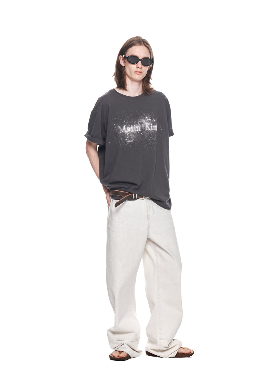 Matin Kim - Twinkle Graphic Logo Top (Charcoal) product image 9 | TRAB K-Fashion Australia