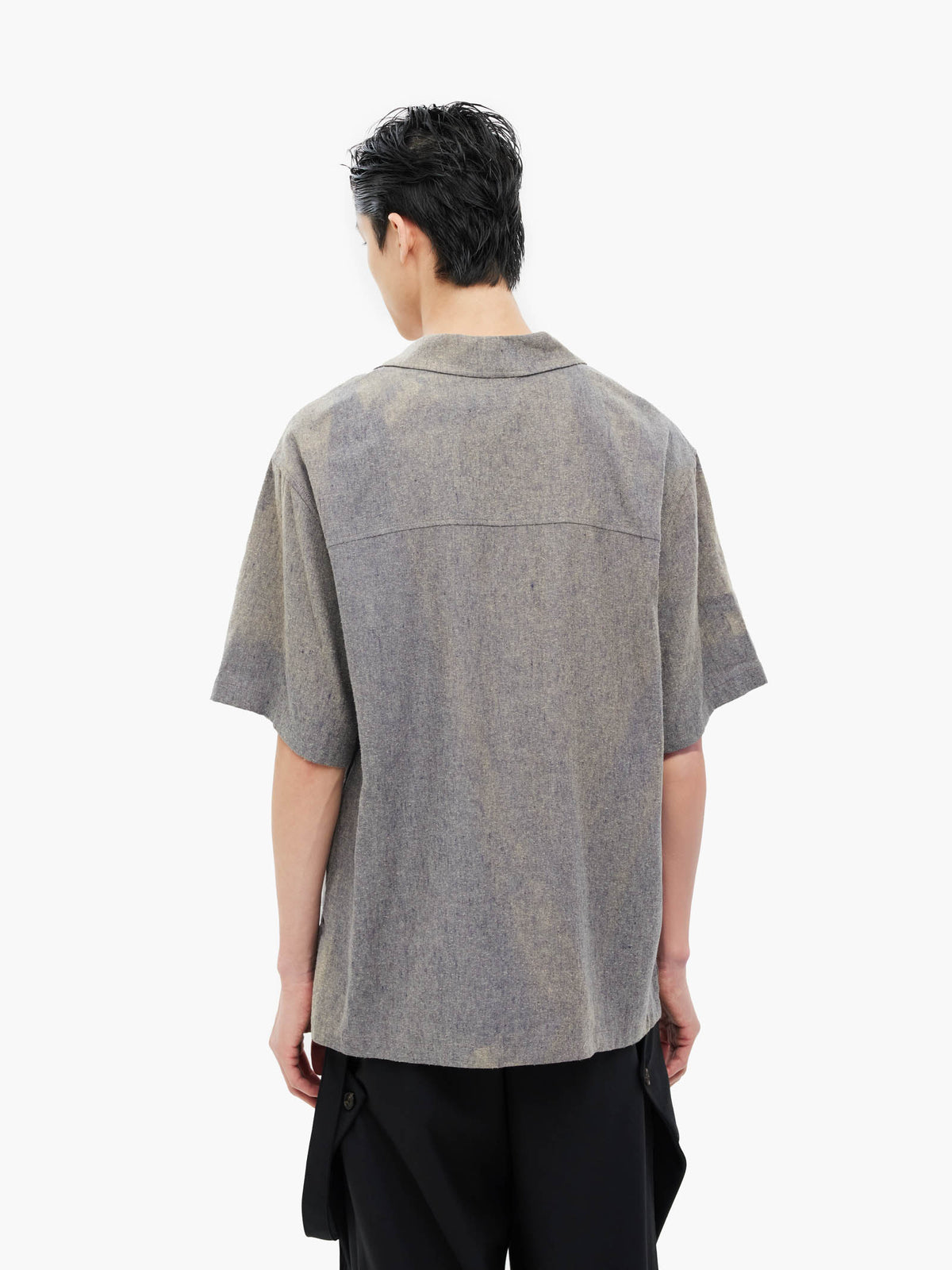 Jiyong Kim - Sun-Bleached Tailored Collar Shirt (Grey) product image 7 | TRAB K-Fashion Australia