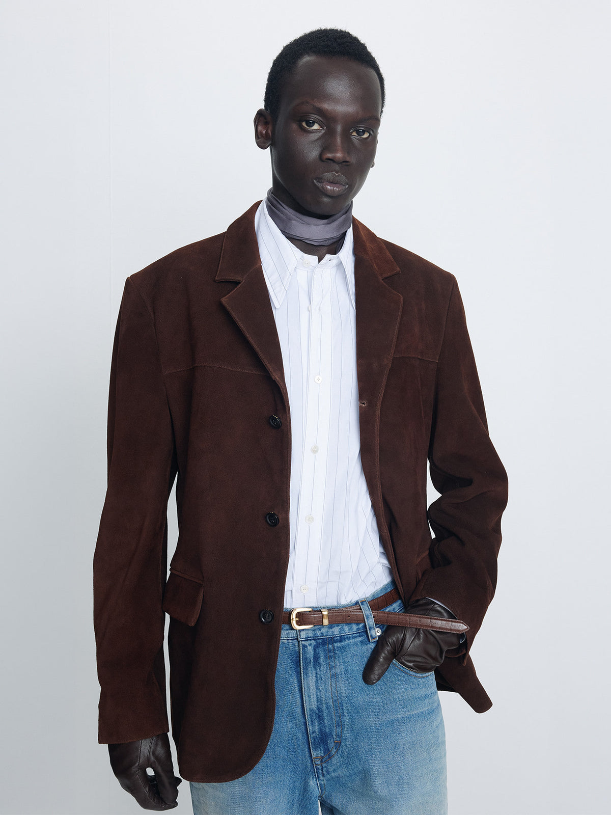 Tonywack - Split Suede Blazer (Deep Brown) product image 3 | TRAB K-Fashion Australia
